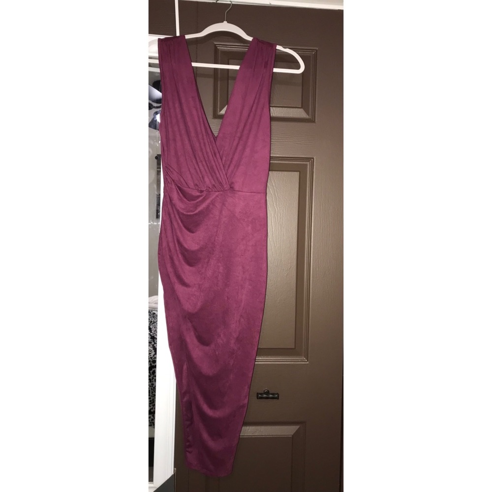 Fashion Nova Red Velvet Dress